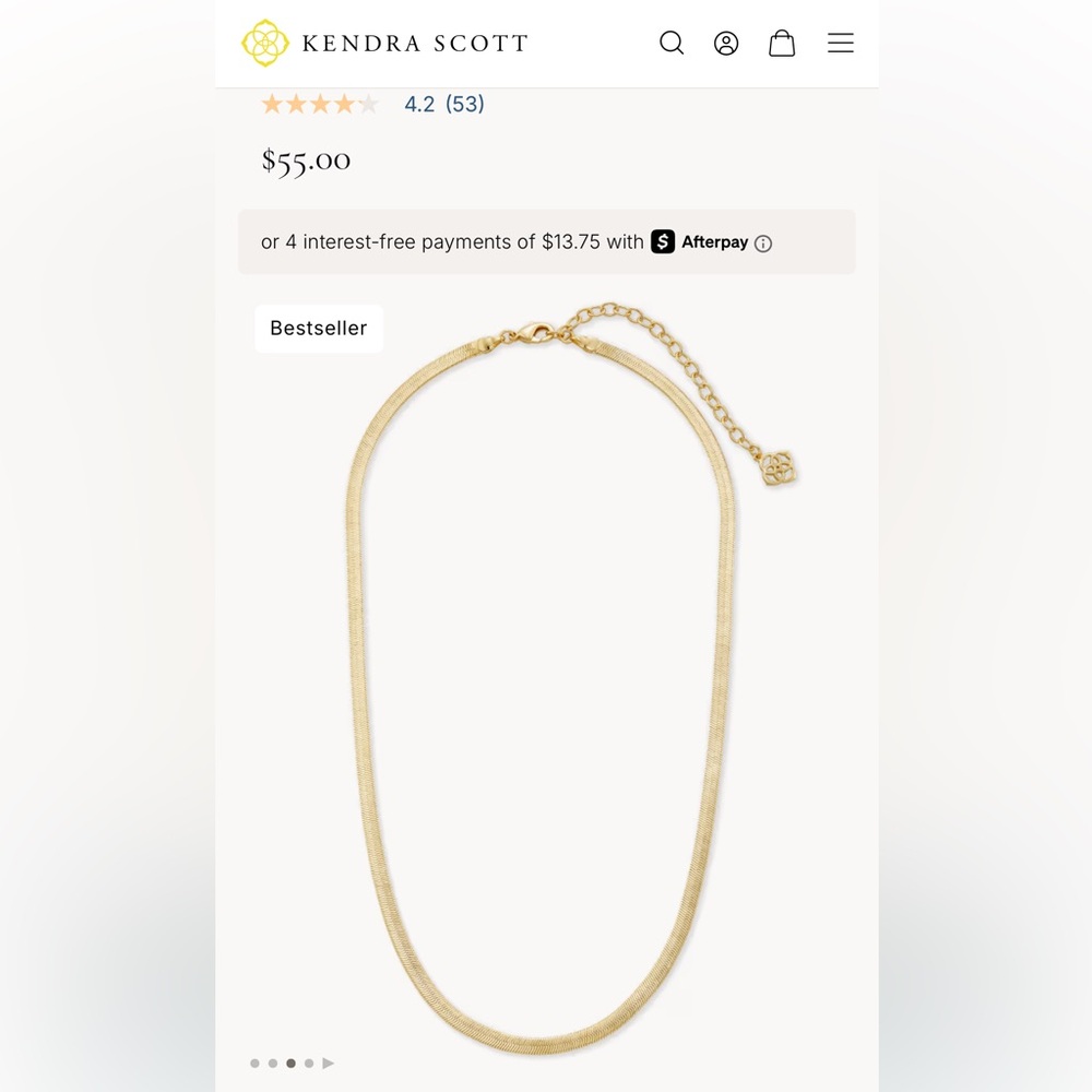 Kendra Scott Kassie Chain Necklace - Gold